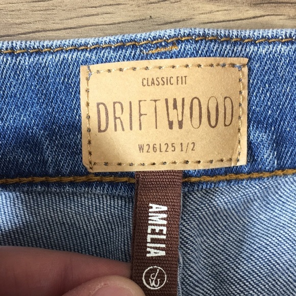 Driftwood Amelia Floral Embroidered Ankle Crop Jeans Womens 26 Medium Wash Denim - Picture 10 of 12